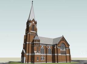 教堂SU模型
