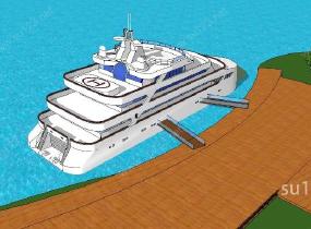 交通工具-船SU模型