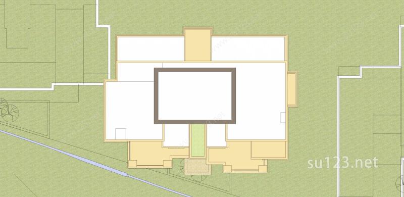 古典风格多层住宅楼SU模型下载草图大师sketchup模型