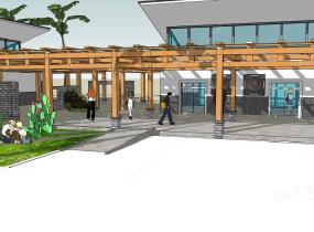 岭南公园设计3SU模型
