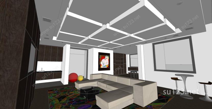 室内设计精模1SU模型下载草图大师sketchup模型