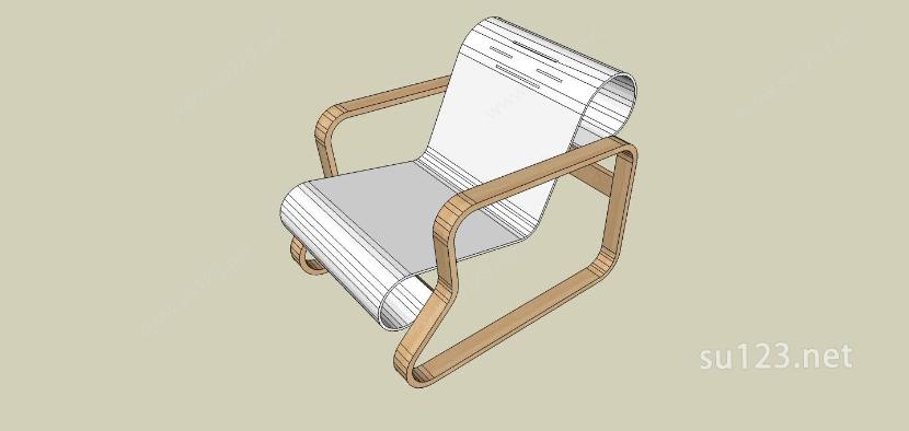室内家具-躺椅SU模型