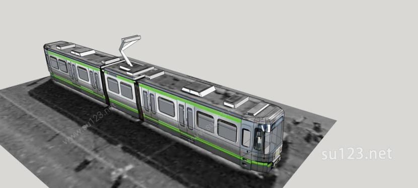 火车SU模型下载草图大师sketchup模型