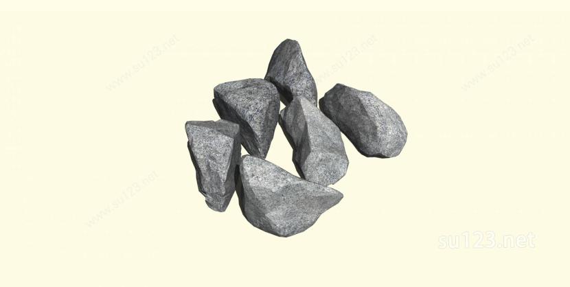 石头模型iSU模型下载草图大师sketchup模型