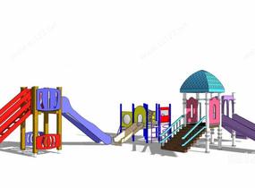 儿童景观游乐设施公园SU模型