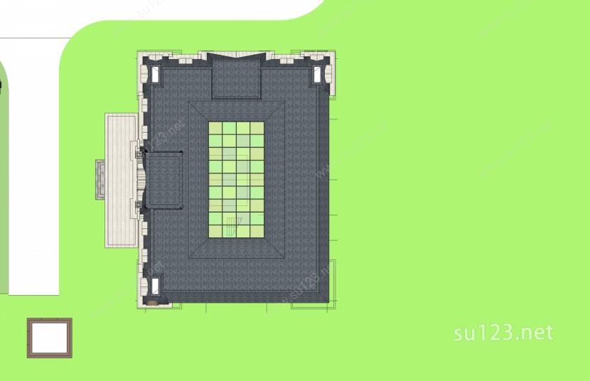 售楼处SU模型下载草图大师sketchup模型