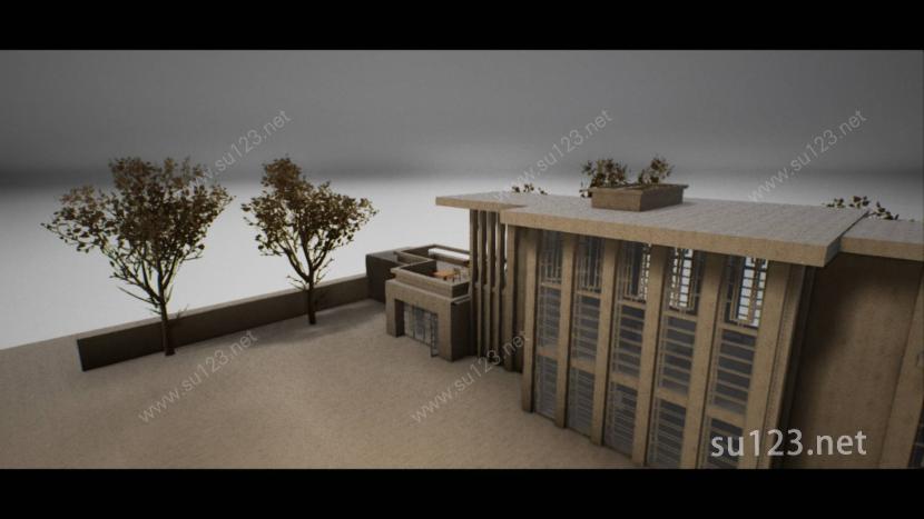 小住宅1SU模型下载草图大师sketchup模型