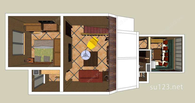 室内设计精模14SU模型下载草图大师sketchup模型