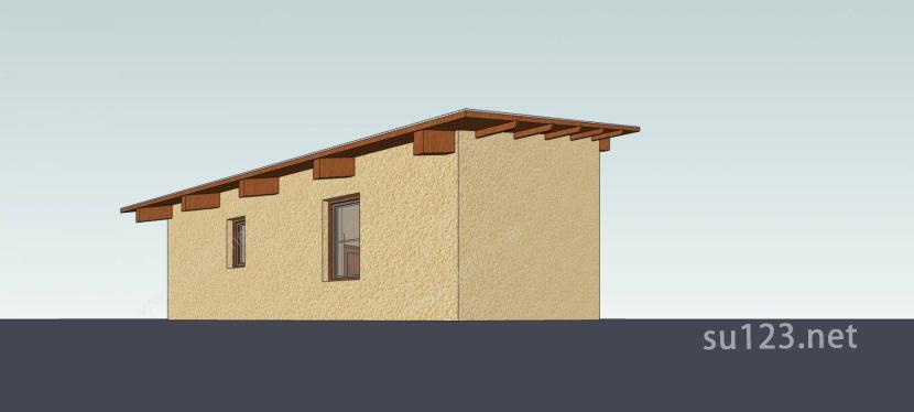 坡屋顶小屋SU模型下载草图大师sketchup模型
