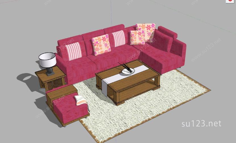 家具系列合集-沙发SU模型