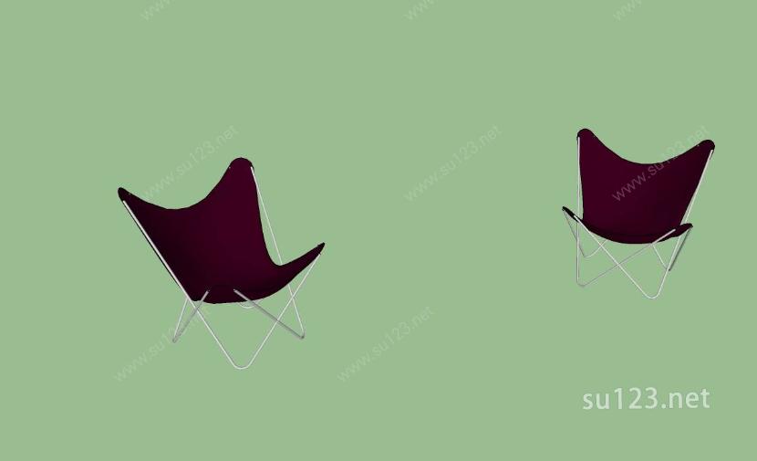 家具设计——椅子8SU模型