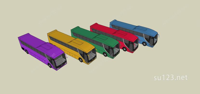 公交车SU模型