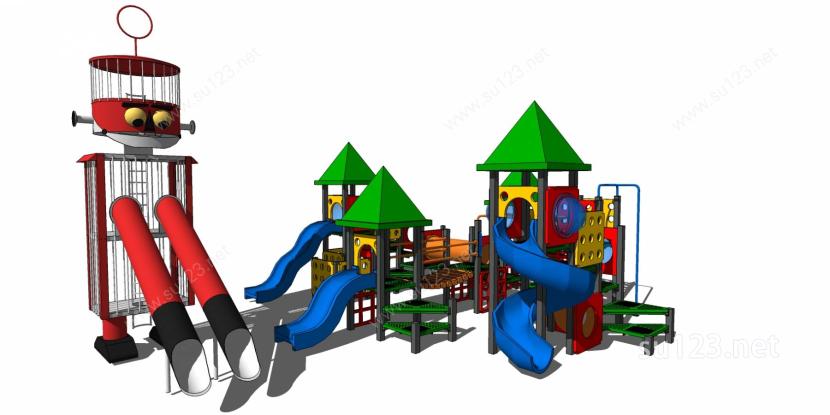 儿童景观游乐设施公园32SU模型下载草图大师sketchup模型