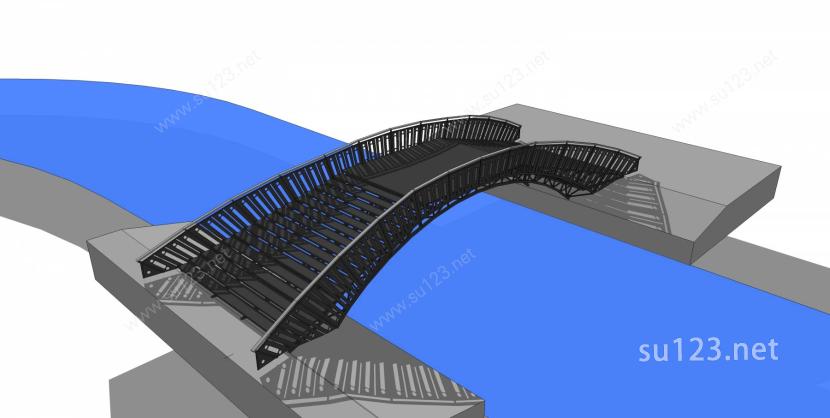 铁桥017SU模型