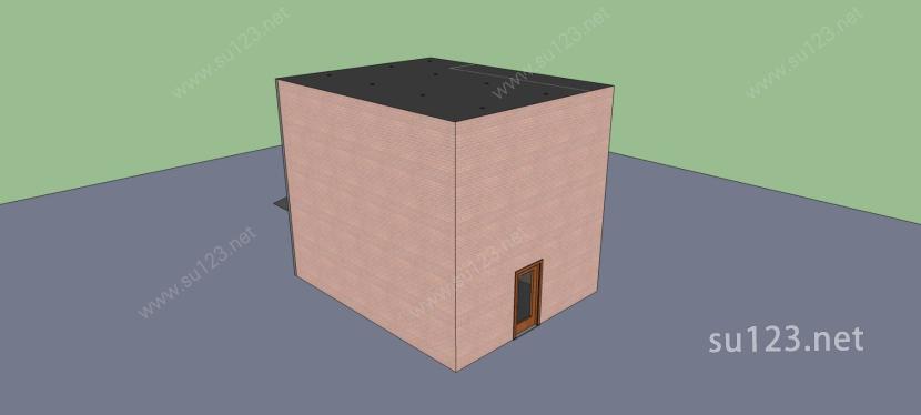 现代住宅小屋SU模型下载草图大师sketchup模型