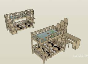 家具设计——卧床7SU模型