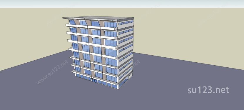 公寓大楼SU模型下载草图大师sketchup模型