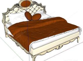 家具设计——卧床3SU模型