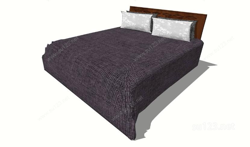 家具设计——卧床4SU模型下载草图大师sketchup模型