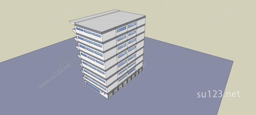 公寓大楼SU模型下载草图大师sketchup模型