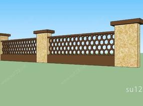 建筑构件-栏杆SU模型