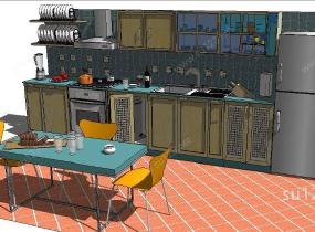 厨房 家具3SU模型