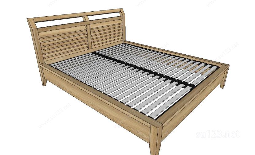 家具设计——卧床14SU模型
