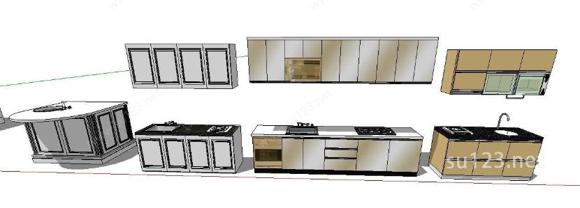 厨具柜SU模型