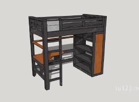家具设计——卧床12SU模型