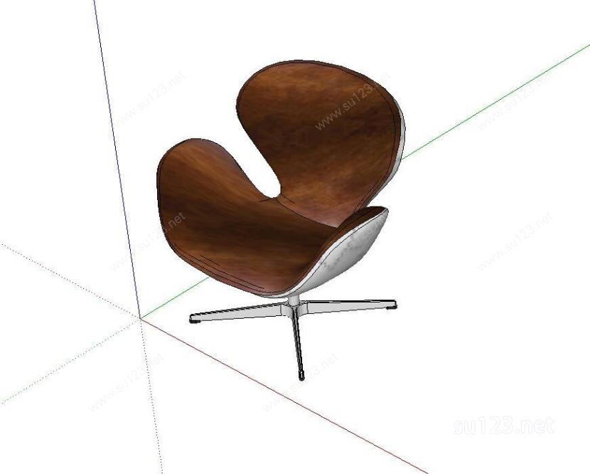 创意椅子凳子曲面SU模型