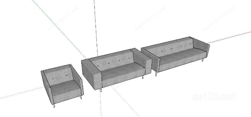 创意椅子凳子素色沙发SU模型下载草图大师sketchup模型