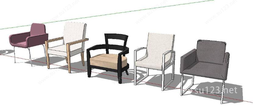 扶手椅1SU模型