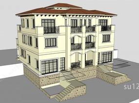 别墅设计精模2SU模型