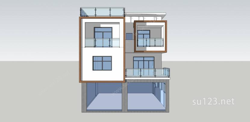 私人住宅SU模型下载草图大师sketchup模型