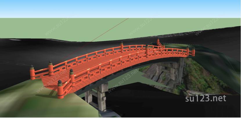 桥梁044SU模型