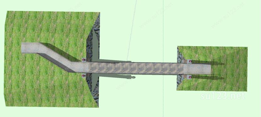 景观桥梁-01SU模型下载草图大师sketchup模型
