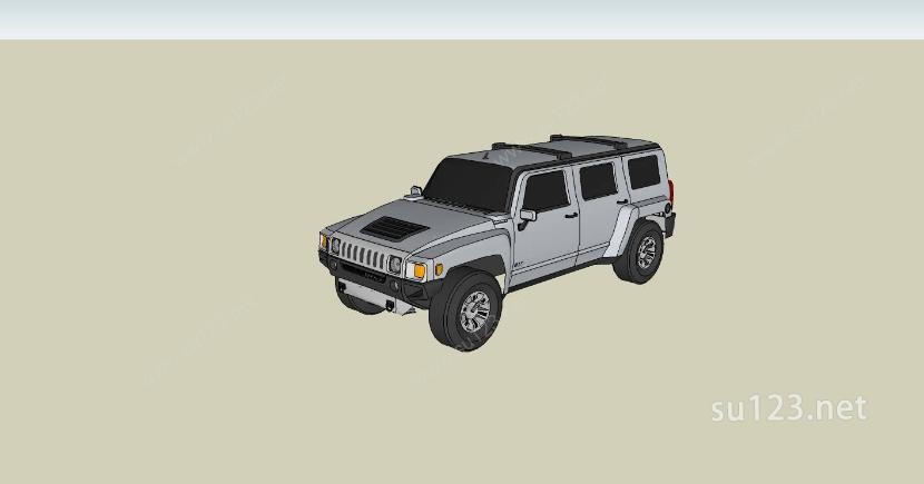 交通工具-吉普车SU模型下载草图大师sketchup模型