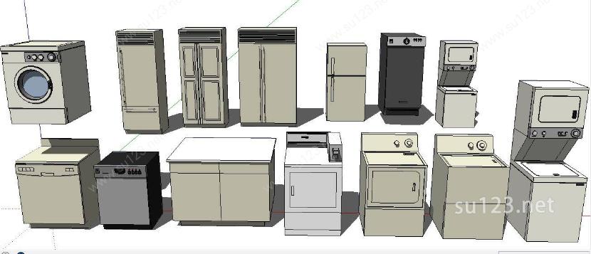 厨房 家具5SU模型下载草图大师sketchup模型
