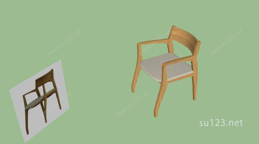 创意椅子凳子看图建模SU模型下载草图大师sketchup模型