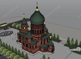 圣索菲亚 教堂  12202SU模型