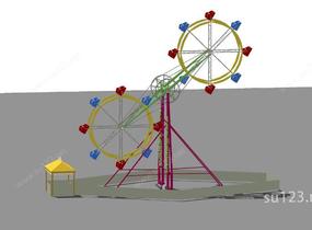 儿童游乐园设施20SU模型
