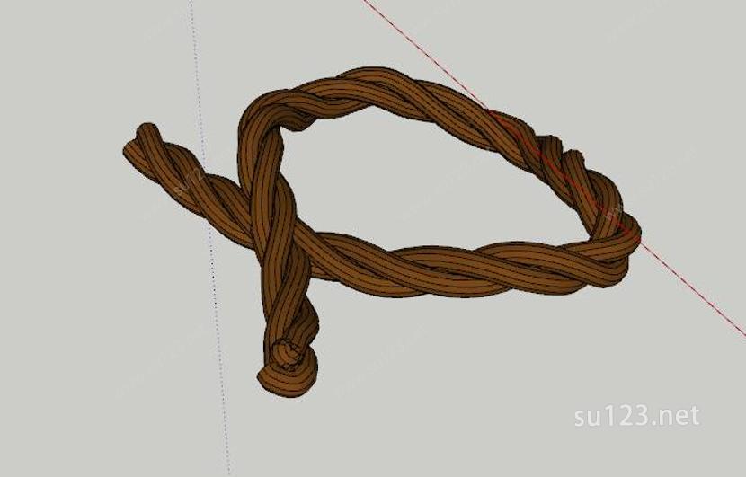 绳子SU模型