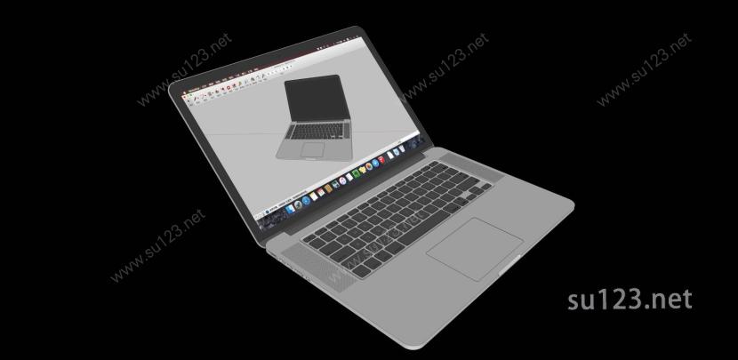 苹果笔记本 Macbook Pro 15寸 超精细SU模型