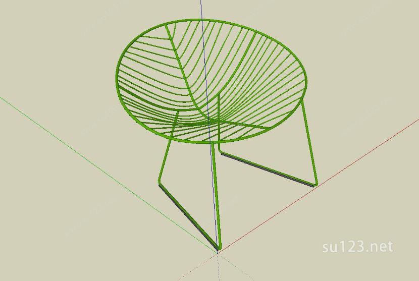 创意椅子凳子夏日创意SU模型下载草图大师sketchup模型