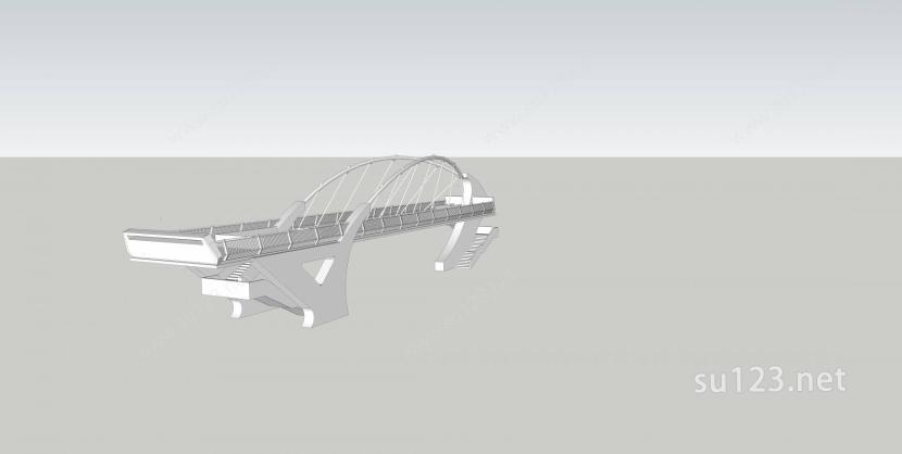 天桥222SU模型下载草图大师sketchup模型