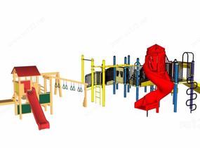 儿童景观游乐设施公园29SU模型
