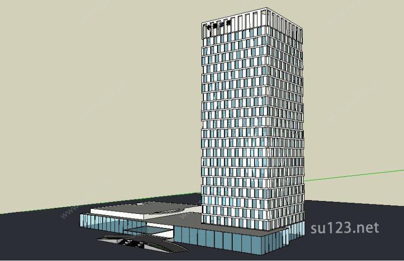 [办公] 简单的建筑模型SU模型