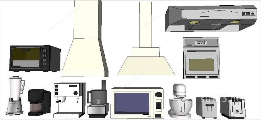 厨房 家具4SU模型下载草图大师sketchup模型