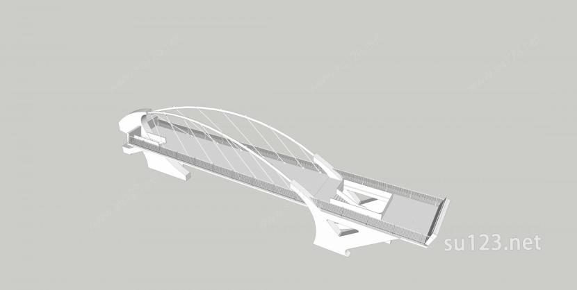 天桥222SU模型下载草图大师sketchup模型