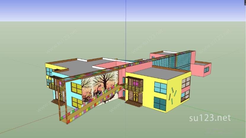 教育建筑SU模型